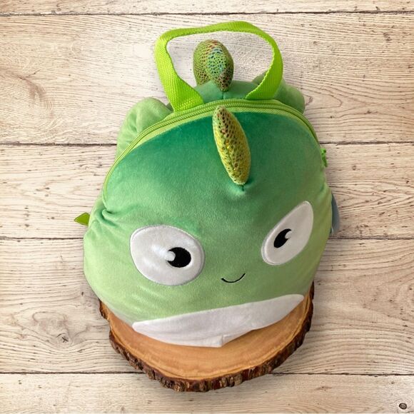 Squishmallows Series 2 NWT 12" Denton the Chameleon Plush Doll Soft Backpack New - Picture 2 of 9